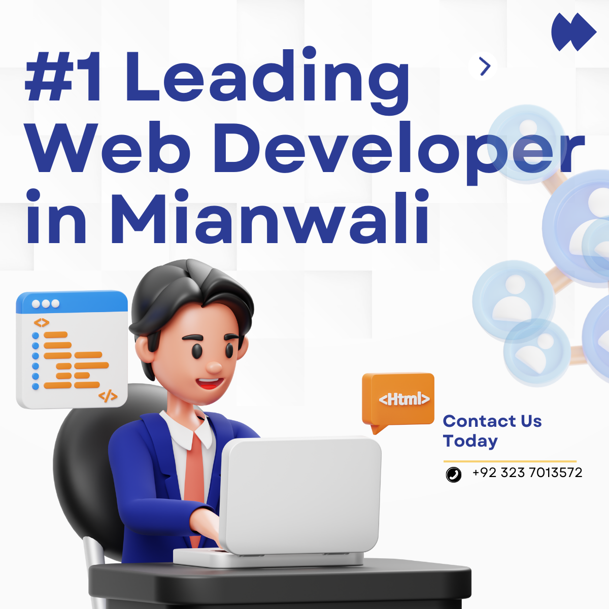 #1 Leading Web Developer in Mianwali