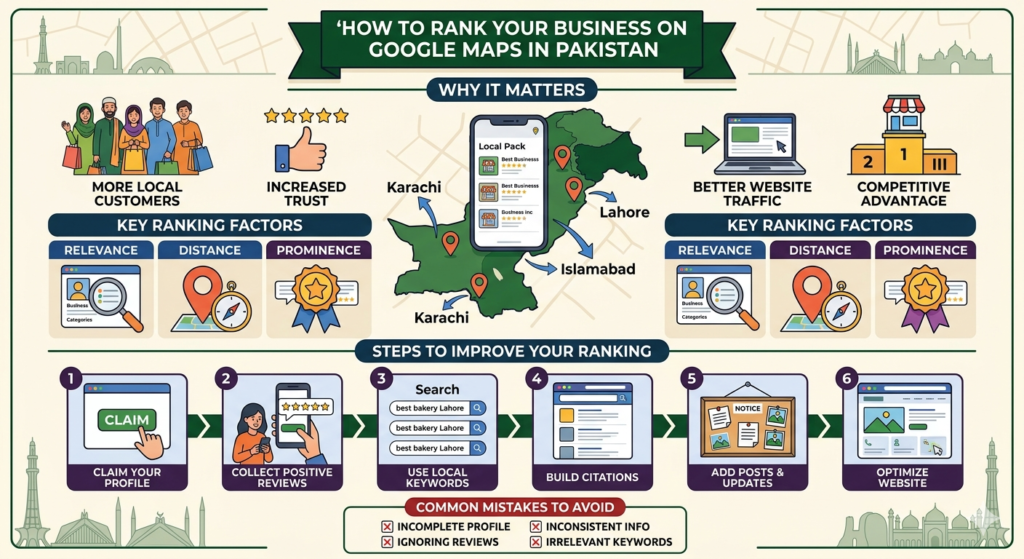 How to Rank Your Business on Google Maps in Pakistan
