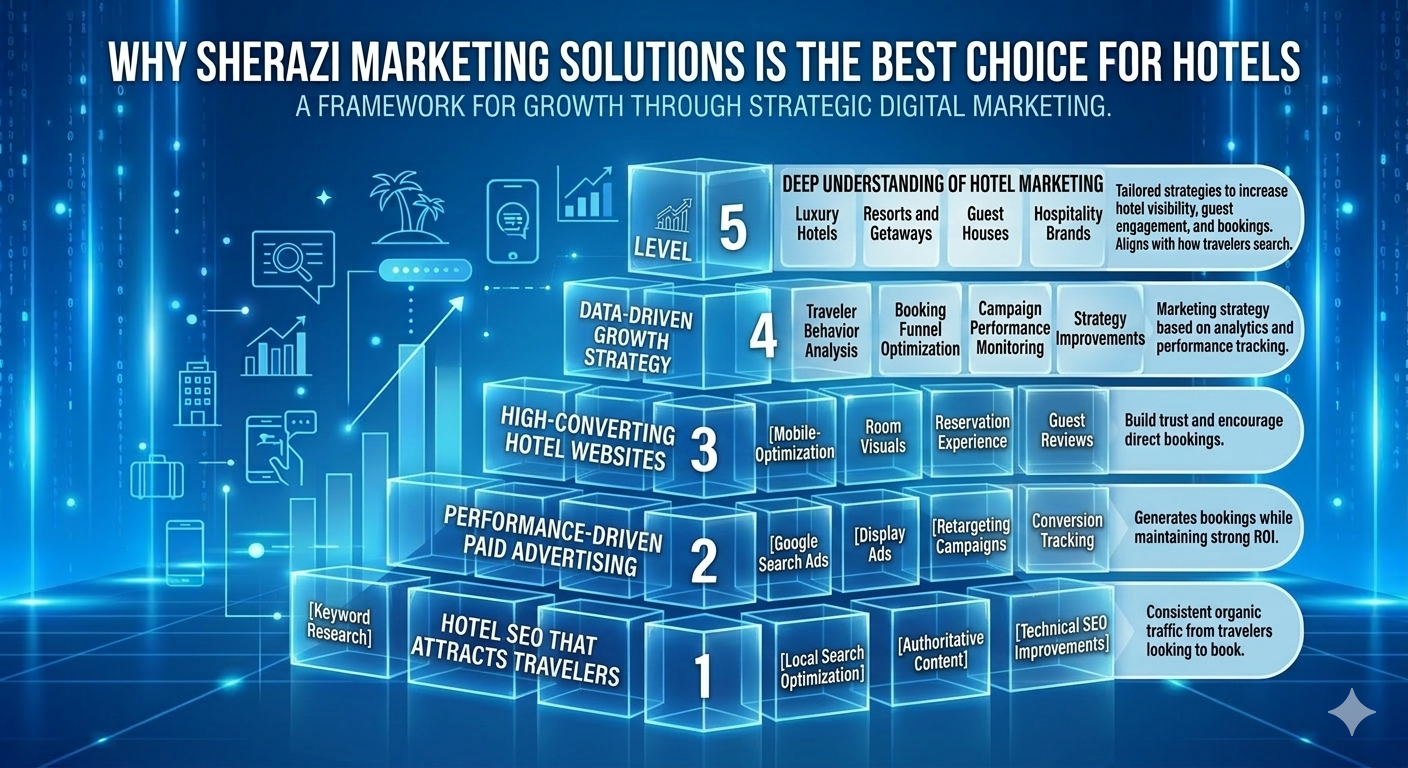 Best Digital Marketing Agency for Hotels in Pakistan - Sherazi Marketing Solutions