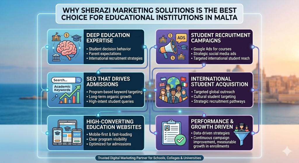 Best Digital Marketing Agency for Schools, Colleges & Universities in Malta