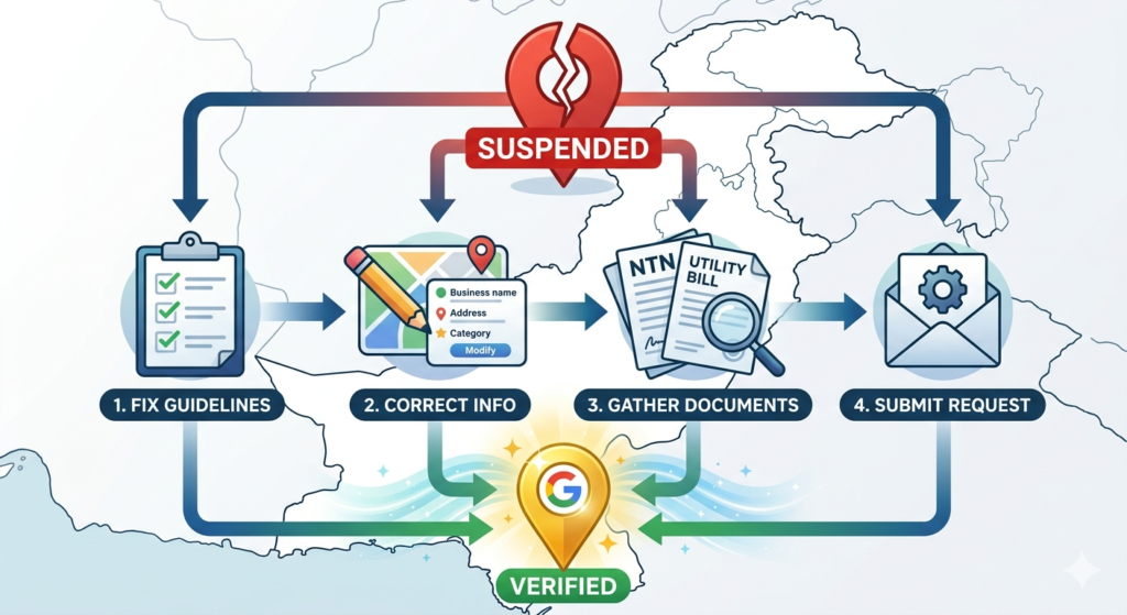 How to Fix a Suspended Google My Business Listing in Pakistan