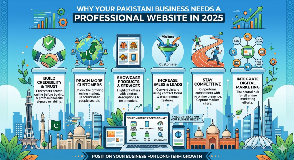 Why Your Pakistani Business Needs a Professional Website in 2025