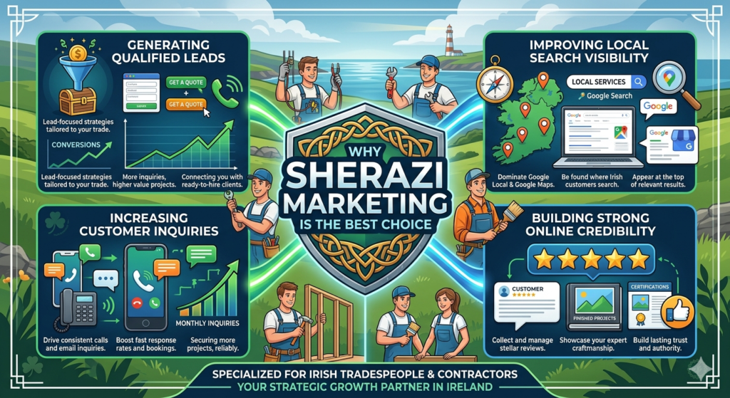 Best Digital Marketing Agency for Tradespeople & Contractors in Ireland