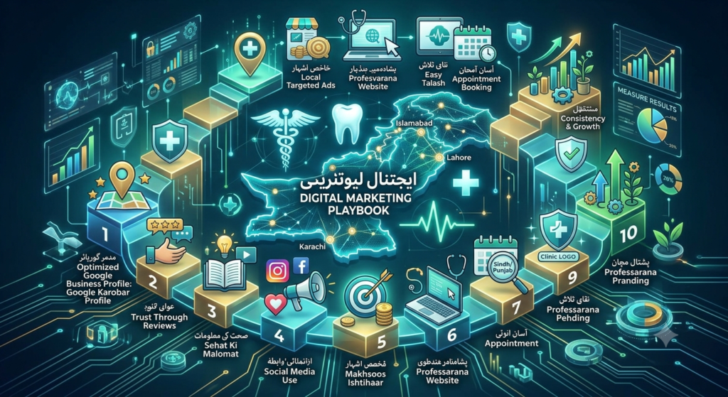 Digital Marketing Playbook for Healthcare, Clinics and Dentists in Pakistan 2026